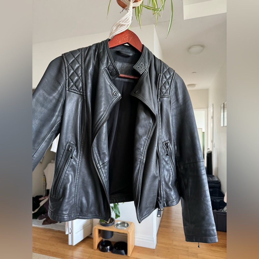 Cool All Saints biker jacket- size 00